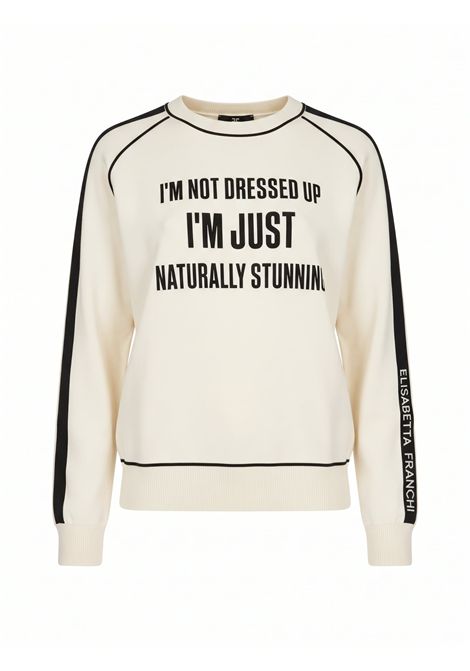 Maglia Tricot stile felpa ELISABETTA FRANCHI | MK14S66E2E84